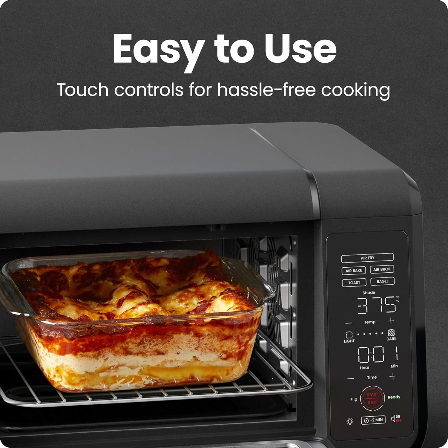 image:imageChefman Air Fryer Toaster Oven Combo Countertop Oven for Quick amp Healthy Meals Bake Broil Air Fry Toast and Bagel Functions 450F Max Temp 4 Slice Toaster Oven Air Fryer ComboBlack
