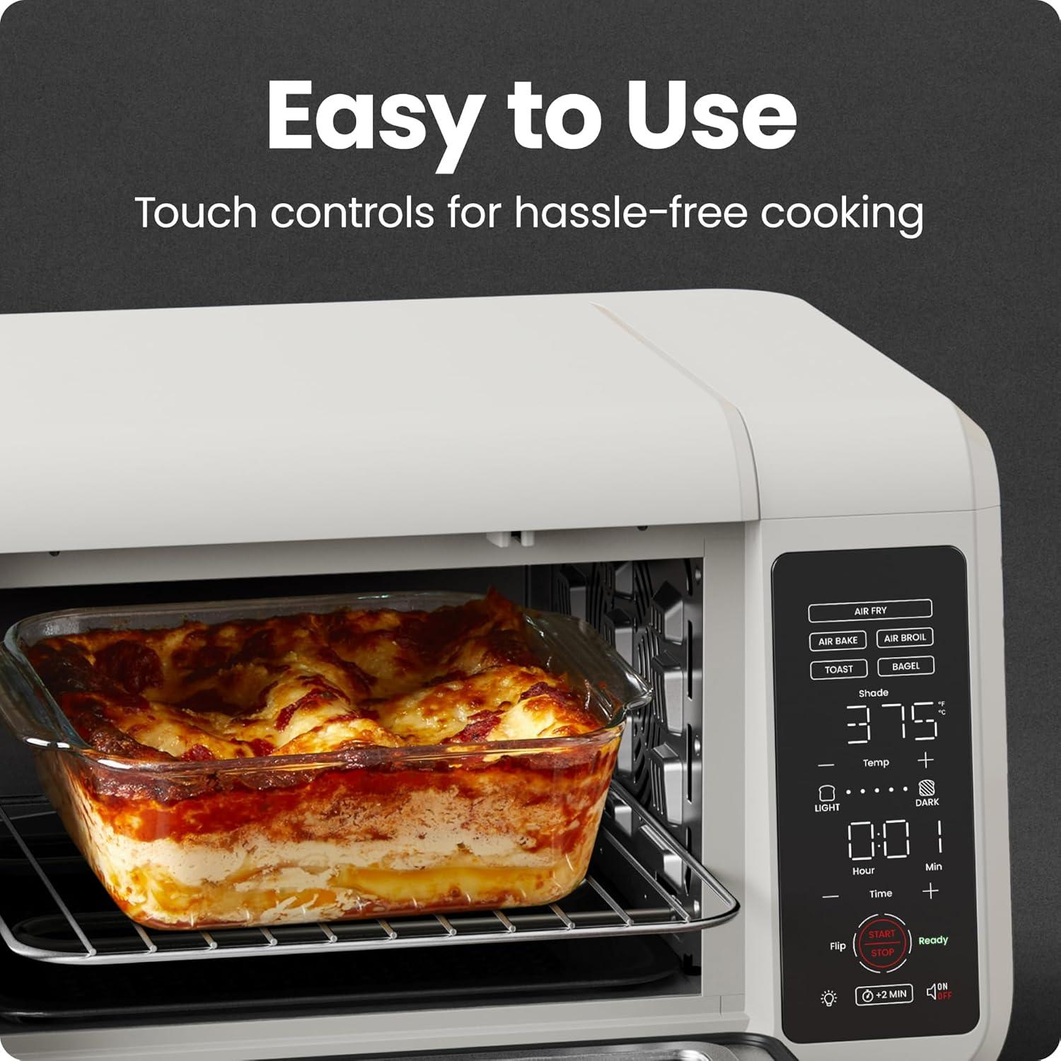 image:imageChefman Air Fryer Toaster Oven Combo Countertop Oven for Quick amp Healthy Meals Bake Broil Air Fry Toast and Bagel Functions 450F Max Temp 4 Slice Toaster Oven Air Fryer ComboIvory