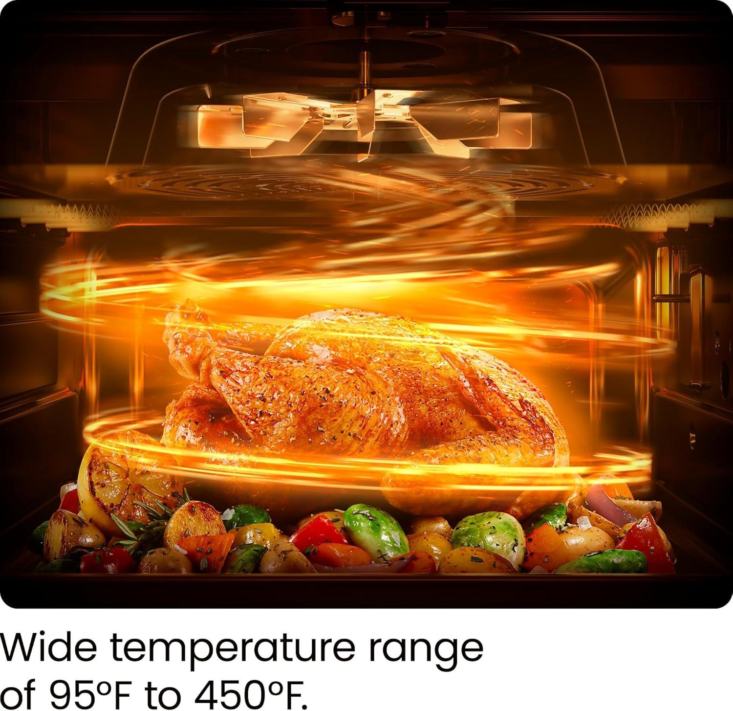 image:imageChefman Air Fryer Toaster Oven Combo Countertop Oven for Quick amp Healthy Meals Bake Broil Air Fry Toast and Bagel Functions 450F Max Temp 4 Slice Toaster Oven Air Fryer ComboStainless