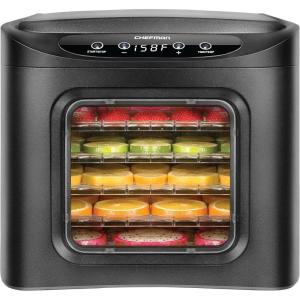 image:imageChefman 5Tray Food Dehydrator 114Inch Transparent Trays Adjustable Temperature Control Create Dried Snacks For The Family Prepare Fruits Jerky Vegetables Meats amp Herbs6 Tray