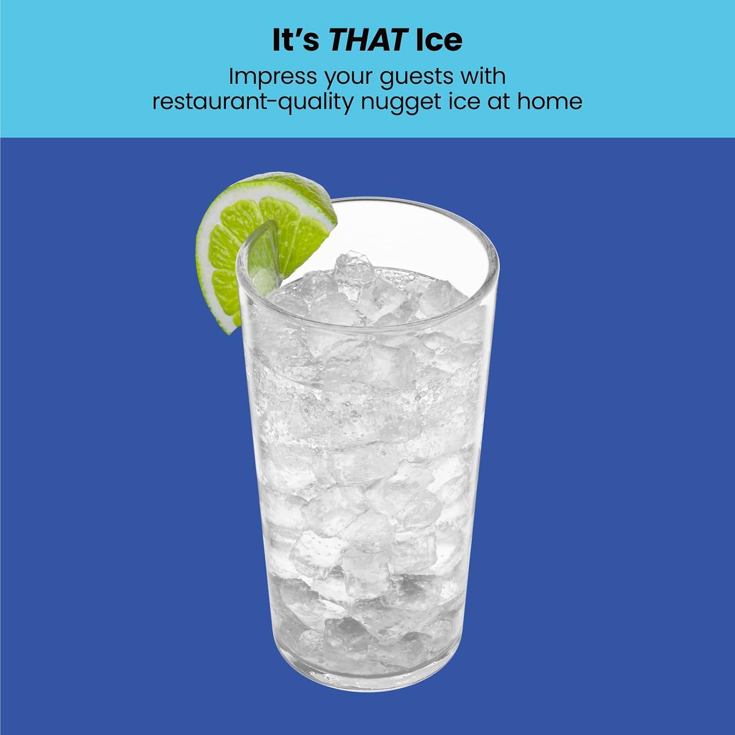image:imageIceman Countertop Nugget Ice Maker Pebble Ice Machine Soft Chewable Pellets in 20 Min 26Lbs24H 3lb Capacity WaterlineCompatible SelfCleaning StainlessSteel Scoop