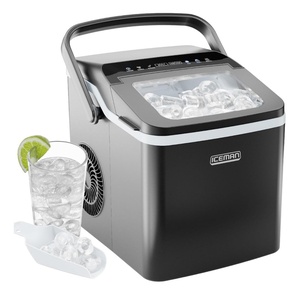 image:imageICEMAN DualSize Ice Maker Countertop  Portable Ice Machine Large and Small Ice Machine Maker with Self Cleaning 9 Cubes in 7 Mins 22lbs24hrs for Home Kitchen Office Party Ice Scoop IncludedBlack
