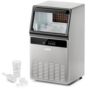image:imageIceman Commercial Ice Maker Machine 100lbs24H Stainless Steel Ice Machine with 30lb Storage Bin Under Counter Ice Maker for Restaurant Home Bar Office Ice Scoop amp Drain Hose Included