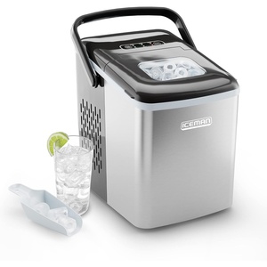 image:imageIceman DualSize Countertop Ice Maker Machine Portable Creates 2 Cube Sizes in 6 Mins Holds 13 lb of Ice Makes up to 26 lb in 24 Hours SelfCleaning Scoop Included StainlessSteelStainless