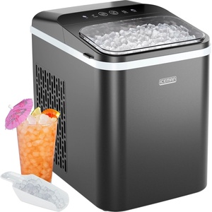 image:imageIceman DualSize Countertop Ice Maker Machine Portable Creates 2 Cube Sizes in 6 Mins Holds 13 lb of Ice Makes up to 26 lb in 24 Hours SelfCleaning Scoop Included StainlessSteelBlack