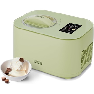 image:imageIceman by Chefman Trio Ice Cream Maker  No PreFreezing with BuiltIn Compressor  for Ice Cream Froyo Sorbet Sherbet Italian Ice Frozen Yogurt amp More  2 20oz Containers amp LidsPistachio