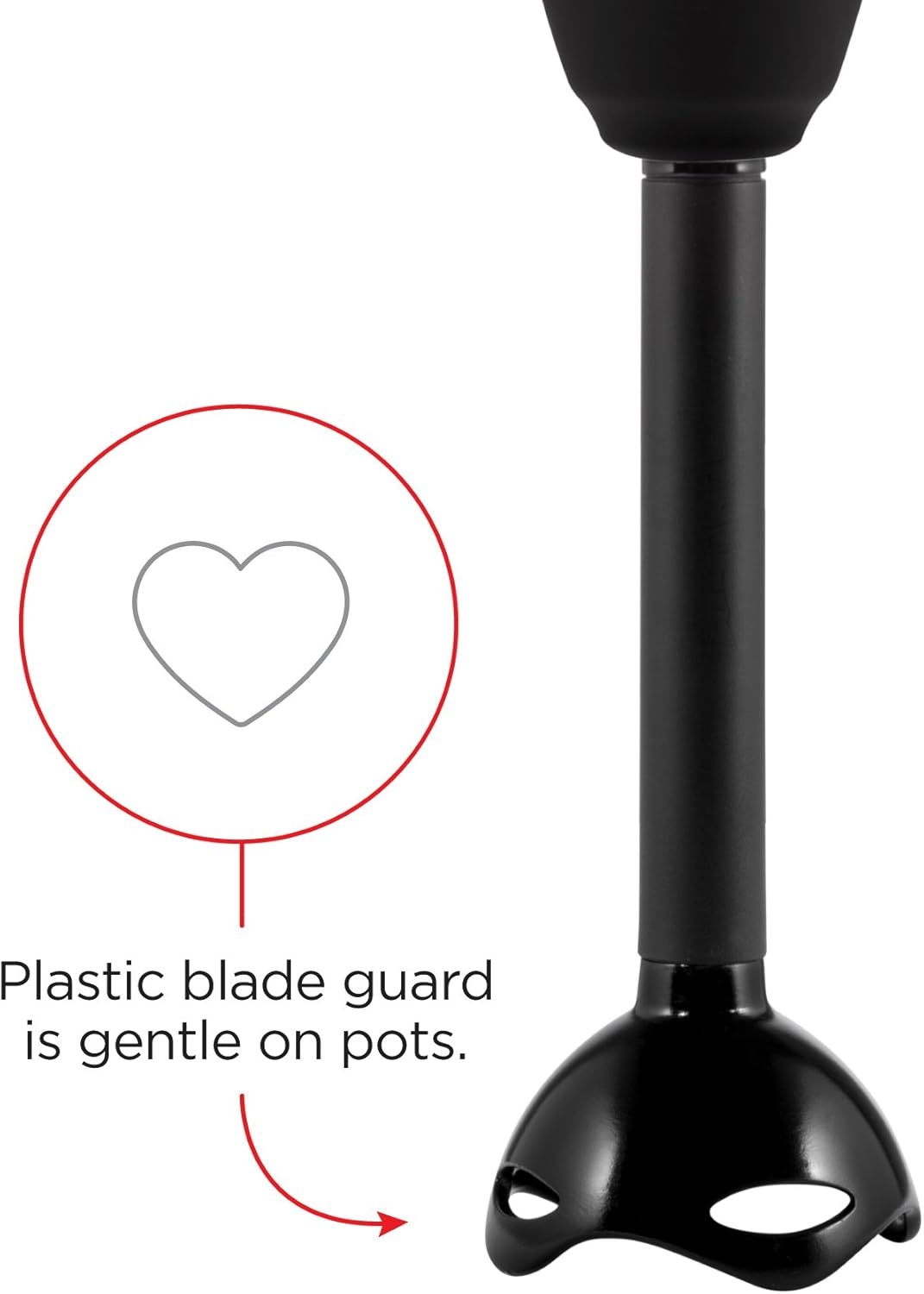 image:imageChefman Immersion Blender 300Watt Turbo 12 Speed Stick Hand Blender Powerful Ice Crushing Design Purees Smoothies Sauces amp Soups Detachable Heat Resistant Plastic Blade Guard Protects Pots Black