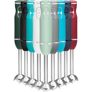 image:imageChefman Immersion Stick Hand Blender with Stainless Steel Blades Powerful Electric Ice Crushing 2Speed Control Handheld Food Mixer Purees Smoothies Shakes Sauces amp Soups TurquoiseSage